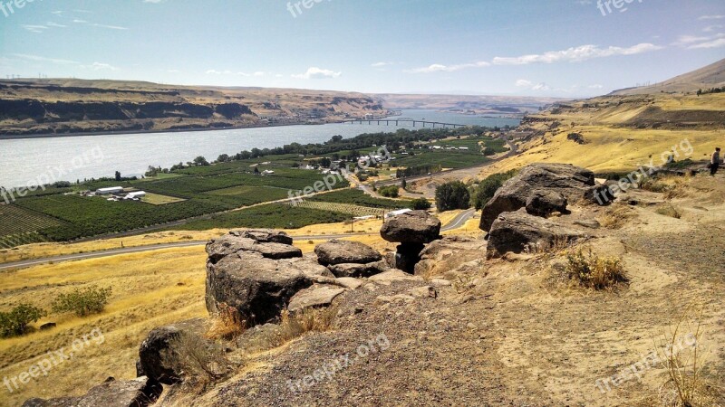 Columbia Gorge River Washington Columbia Gorge