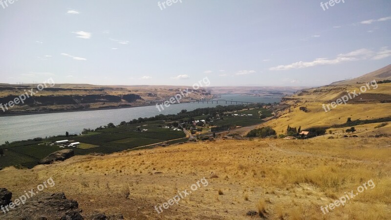 Columbia Gorge River Washington Columbia Gorge