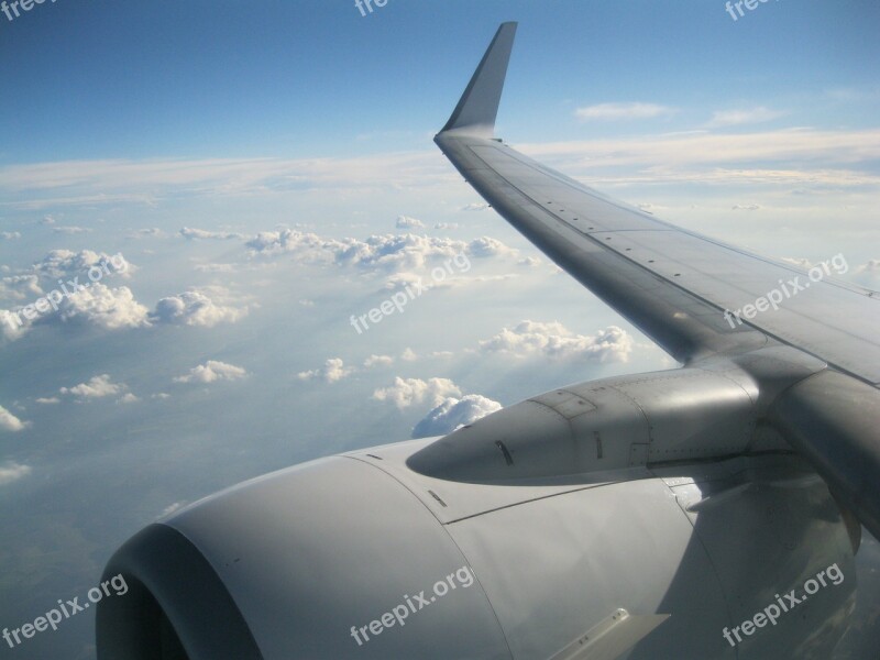 Fly Clouds Plane Height Sheep Clouds