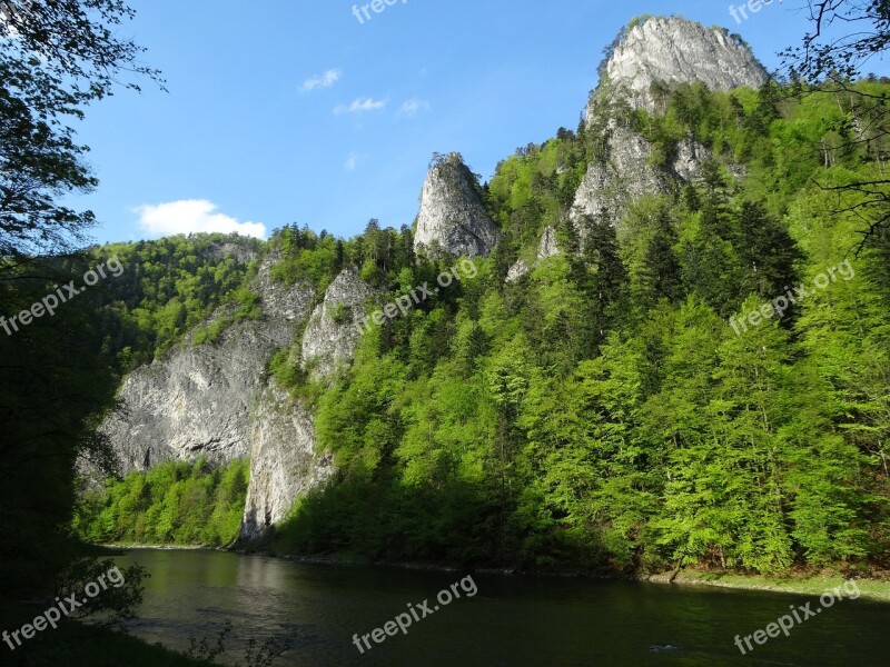 Pieniny Poland Nature Mountains Water