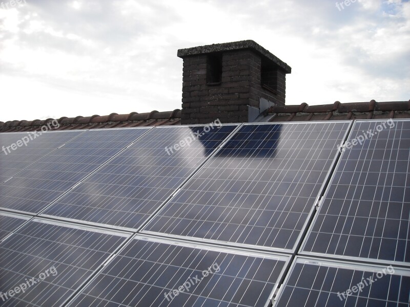 Solar Panels Green Power Green Energy Electricity Roofing