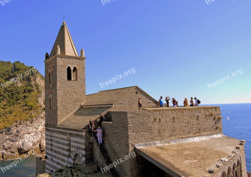 Church San Pietro Sea Porto Venere Liguria