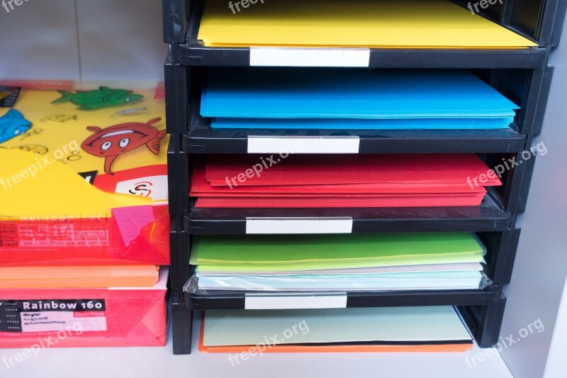 Paper Colorful Color Label Paper Stack