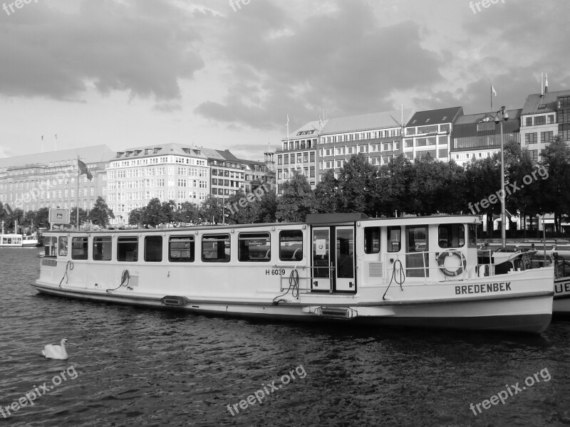 Hamburg Alster Ship Water Innenalster