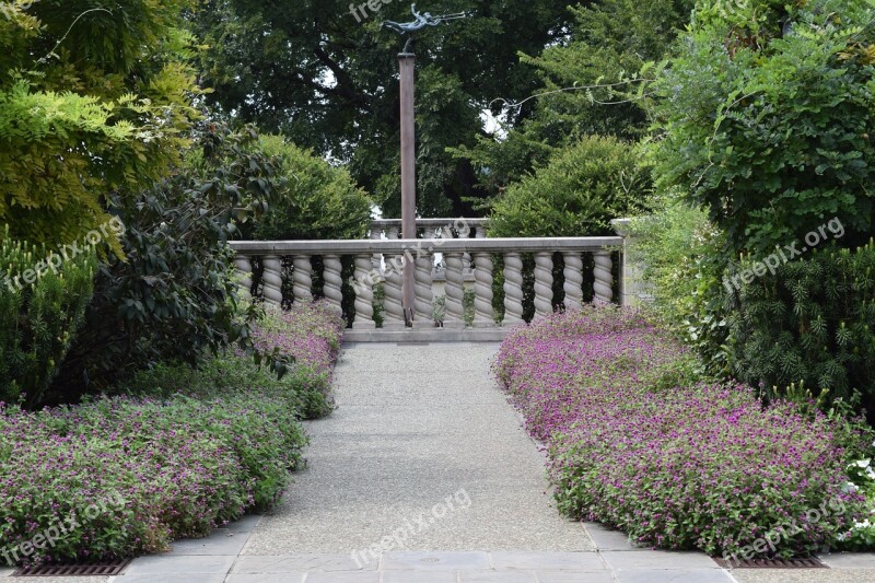 Baluster Flowers Arboretum Architecture Summer