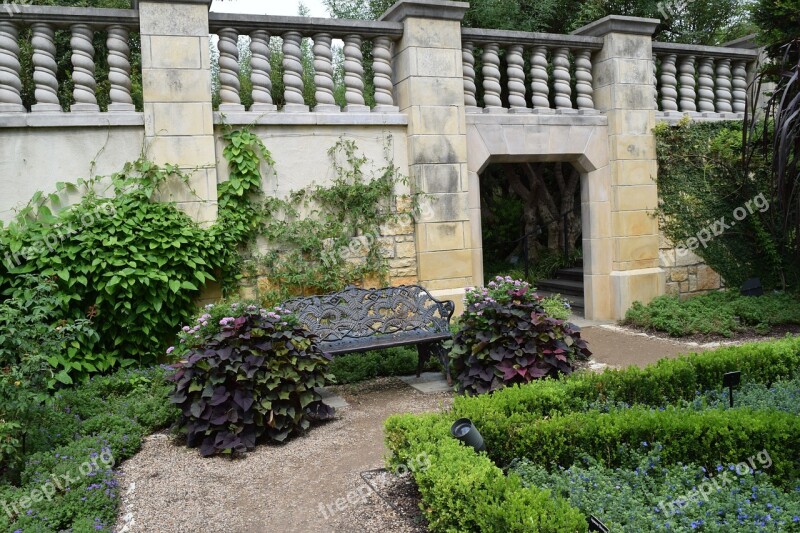 Baluster Flowers Arboretum Architecture Summer