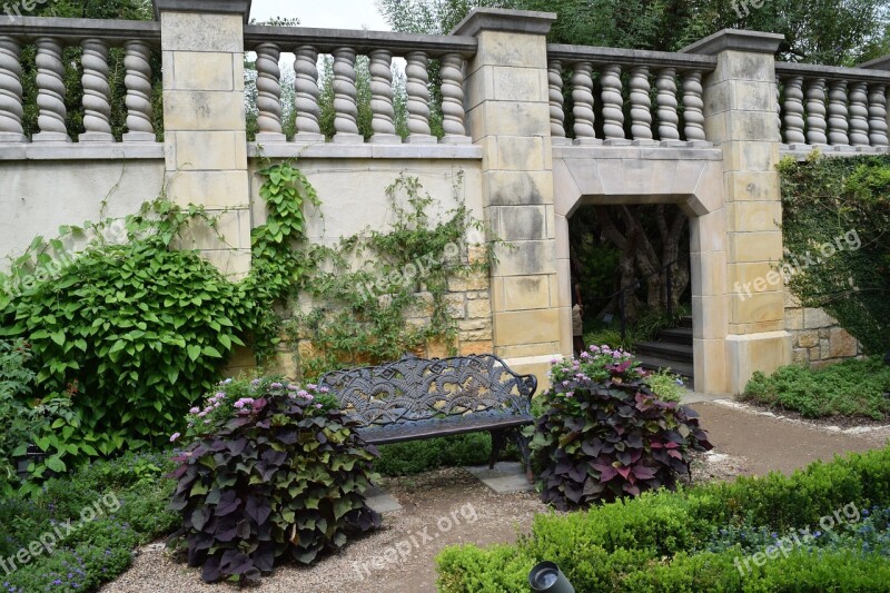 Baluster Flowers Arboretum Architecture Summer