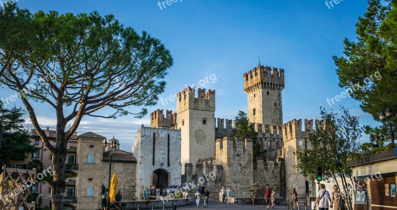 Scaliger Castle Lake Garda Sirmione Italy Italian