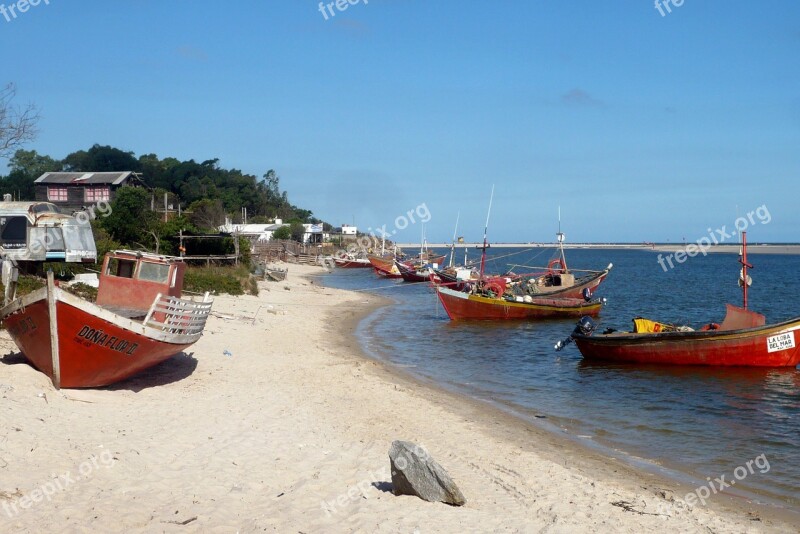 Fishing Boats Boats Water Sea Ocean