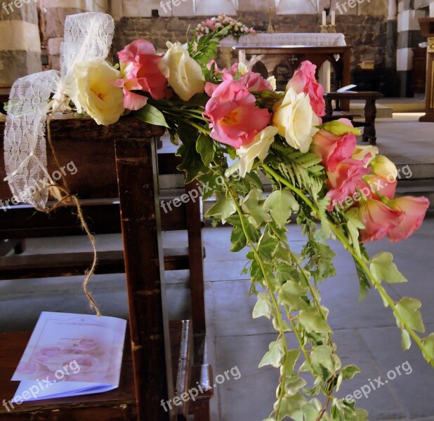 Flowers Banco Church Marriage Book