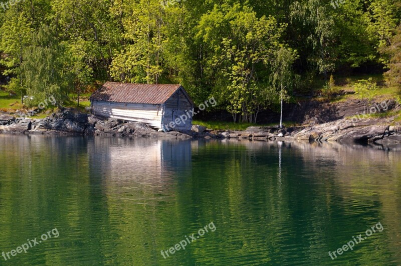 Norway Fjordlandschaft Mountains Landscape Nature