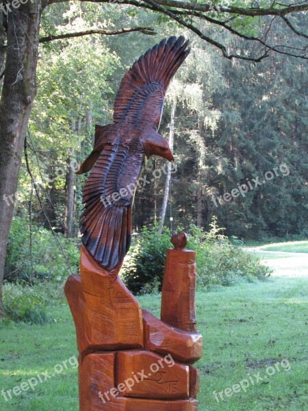 Park Carve Wood Art Sculpture