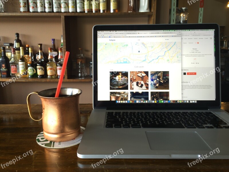 Cafe Cup Pc Laptop Internet