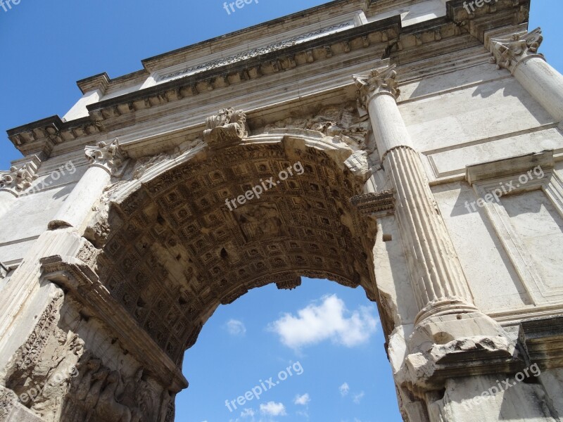 Rome Roman Forum Triumphal Arch Italy Arc