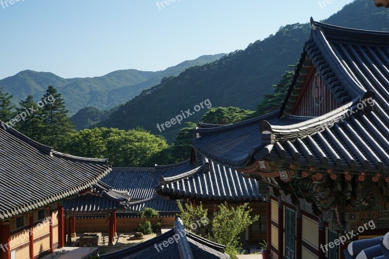 Hapcheon Year Greetings Mountain Roof Asian Style