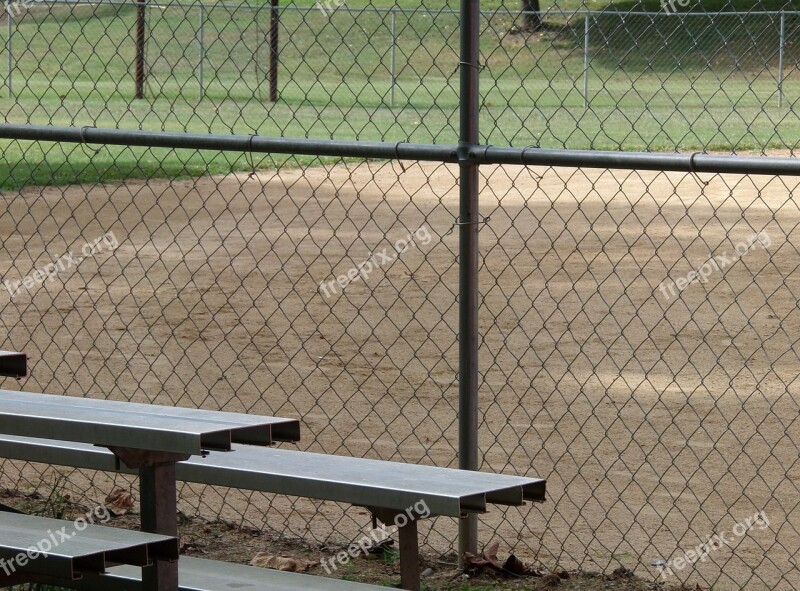 Fence Baseball Baseball Field Field Summer