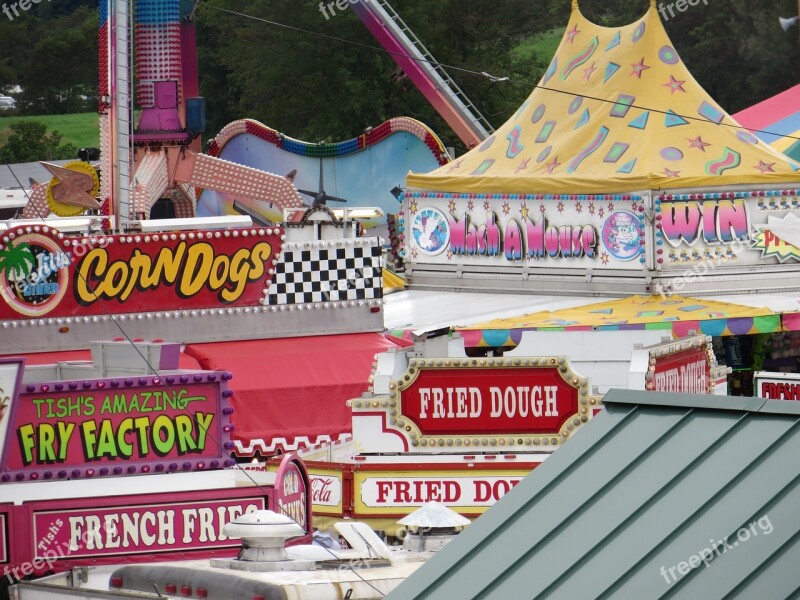 Fair Signs Colorful Happy Food Corners