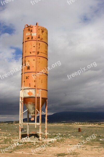 Hopper Cement Steampunk Machine Industrial