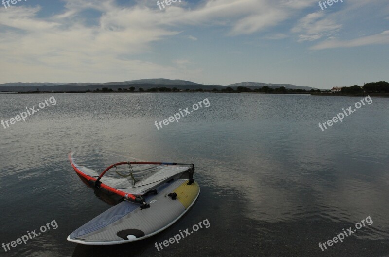 Windsurfing Pond Nature Free Photos