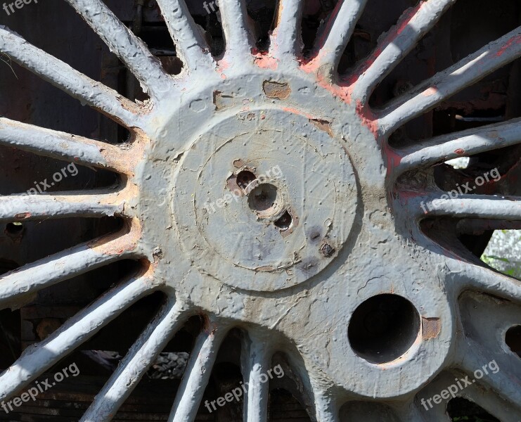 Wheel Hub Pinion Steam Locomotive Weathered Pin Hole