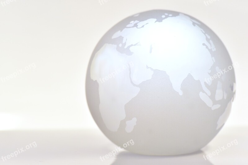 World Earth Globe Background Glass