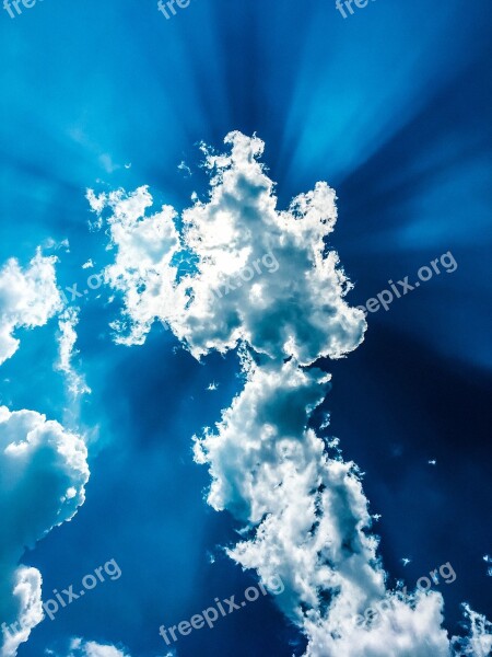 Backgrounds Beauty In Nature Blue Cloudy Sky Cloudscape