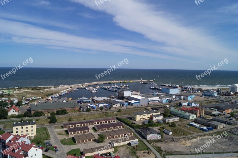 Poland The Coast Buildings Landscape Sky