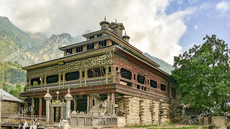 Wooden Mosque Masjid Building Architecture