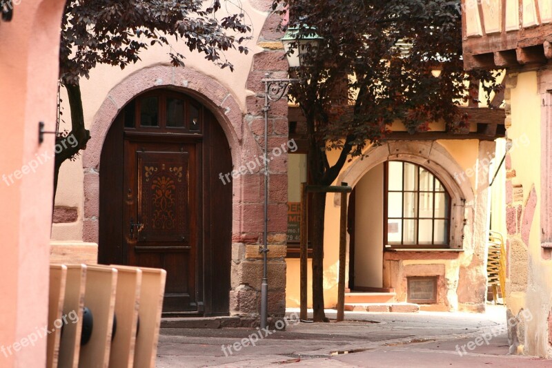 Alsace Goal Historic Center Rundtor Wooden Gate