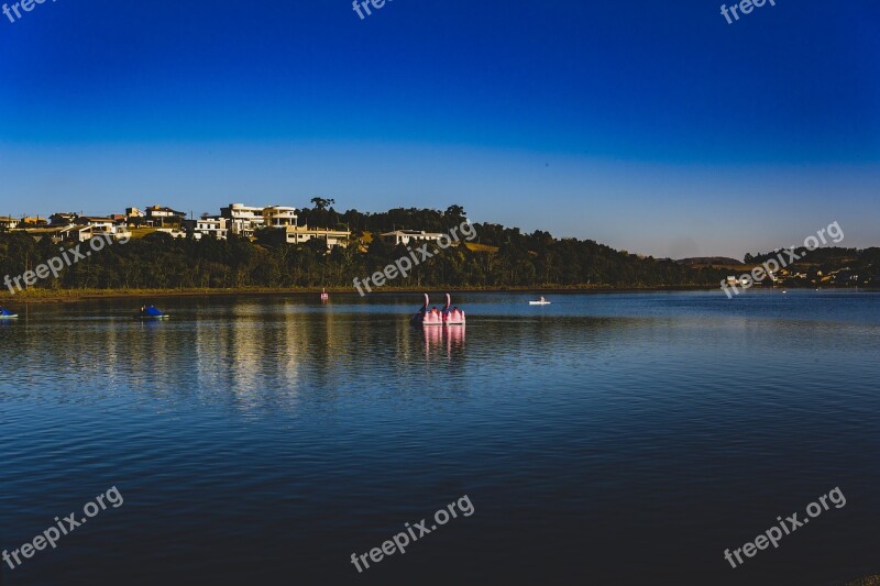 Lake Landscape Paddle Boat Free Photos