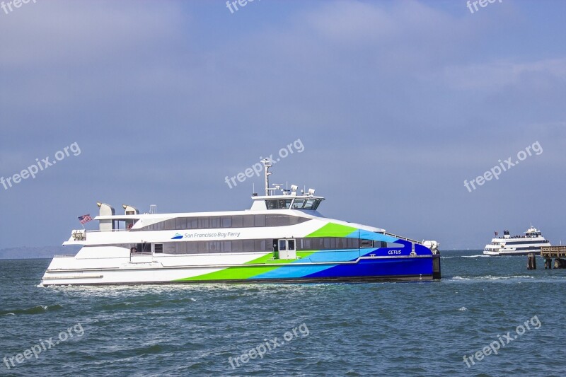 Ferry Port Ship Water Sea