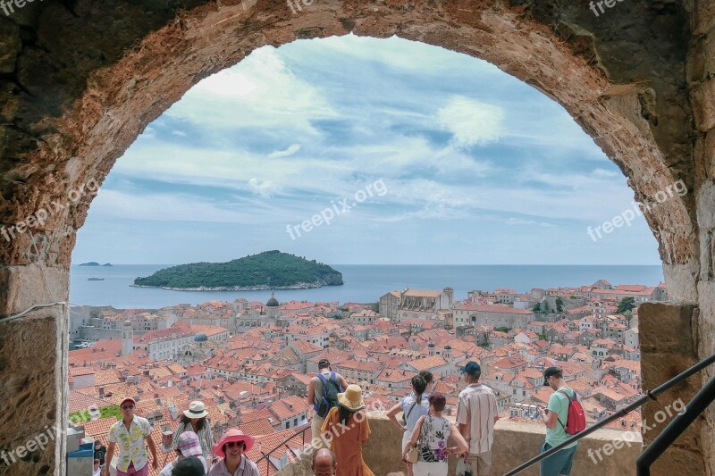 Architecture City Dubrovnik Croatie Cityscape