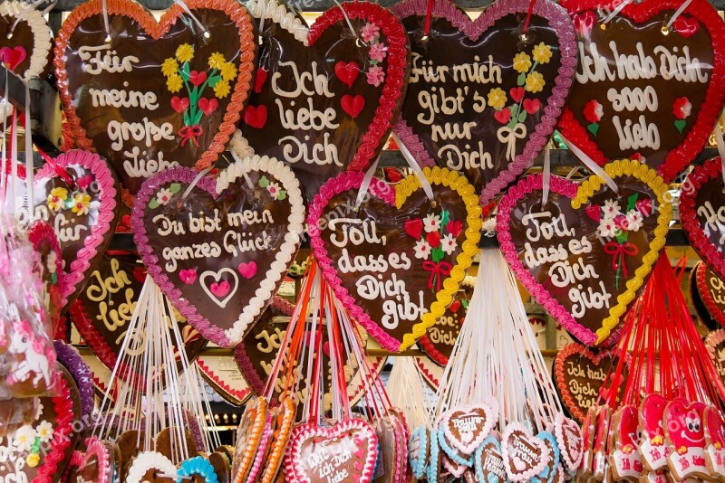 Eat Gingerbread Gingerbread Heart Folk Festival Oktoberfest