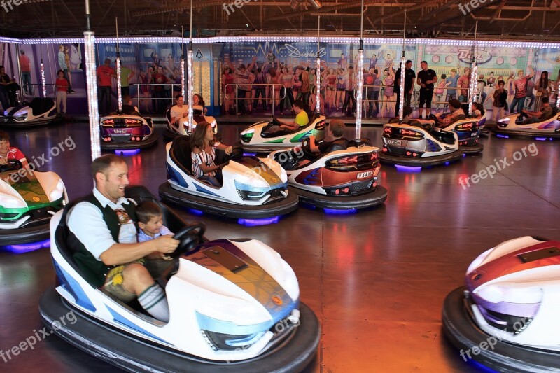 Bumper Cars Ride Folk Festival Autumn Festival Customs