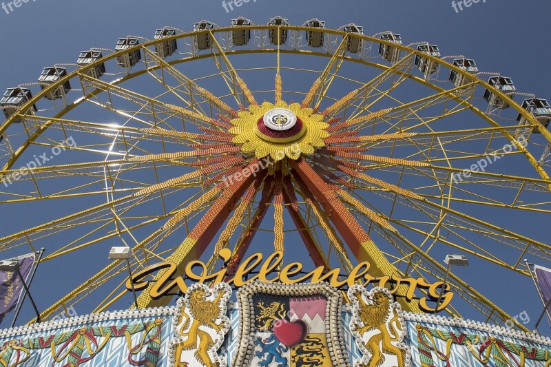 Ferris Wheel Gondolas Folk Festival Autumn Festival Customs