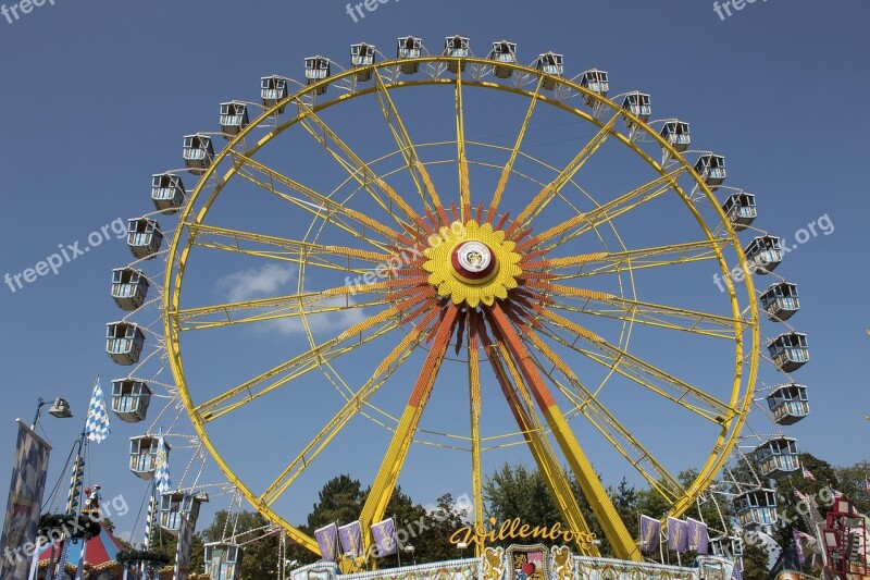 Ferris Wheel Gondolas Folk Festival Autumn Festival Customs