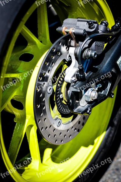 Disk Wheels Bike Yellow Speed