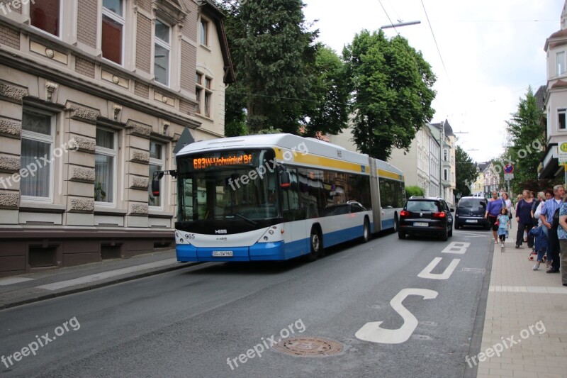 Trackless Trolley Trolley Bus Transport Trolley City Bus Service