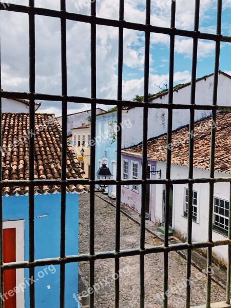 Houses Brazil Blue Building Construction