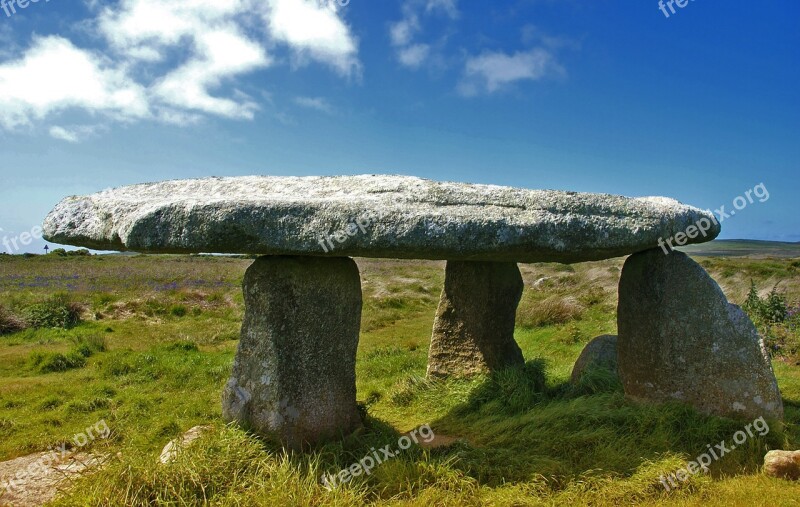 England Lanyon Quoit Cornwall Dolmen South Gland