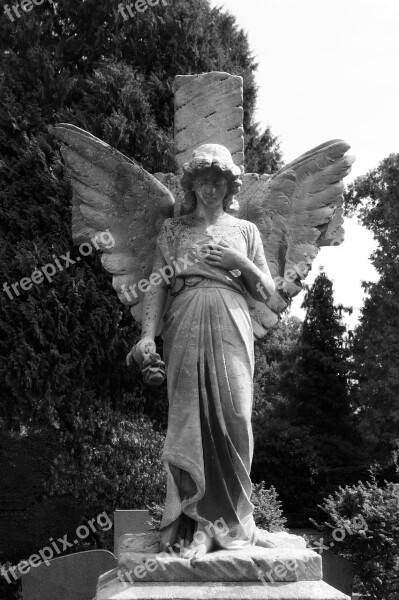 Angel Death Grave Wing Sculpture