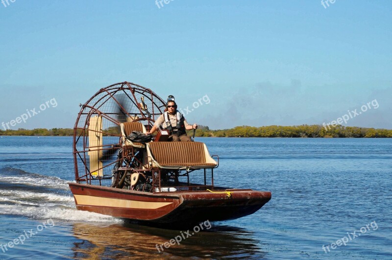 Airboat Boat Swamp River Transportation