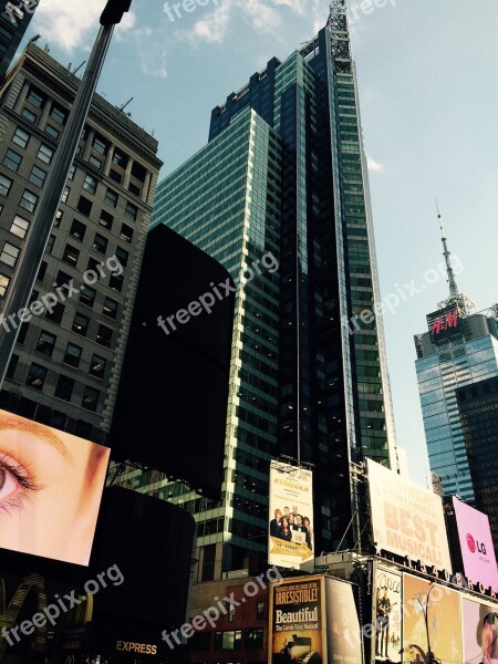 New York Building Busy Free Photos