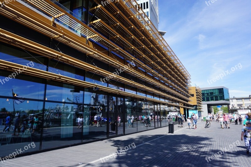 Gdynia Modern Building Building Glass Street Summer