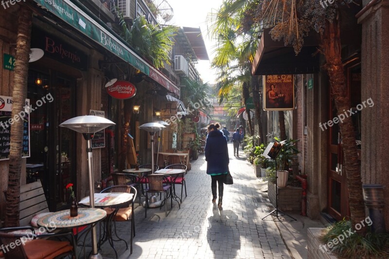 People's Republic Of China Shanghai Tien Zu Fang Landscape Alley