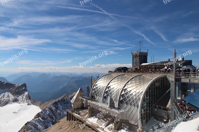 Zugspitze Mountain Alpine Summit Landscape