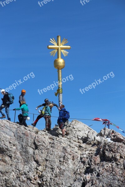 Summit Cross Zugspitze Germany Summit Alpine