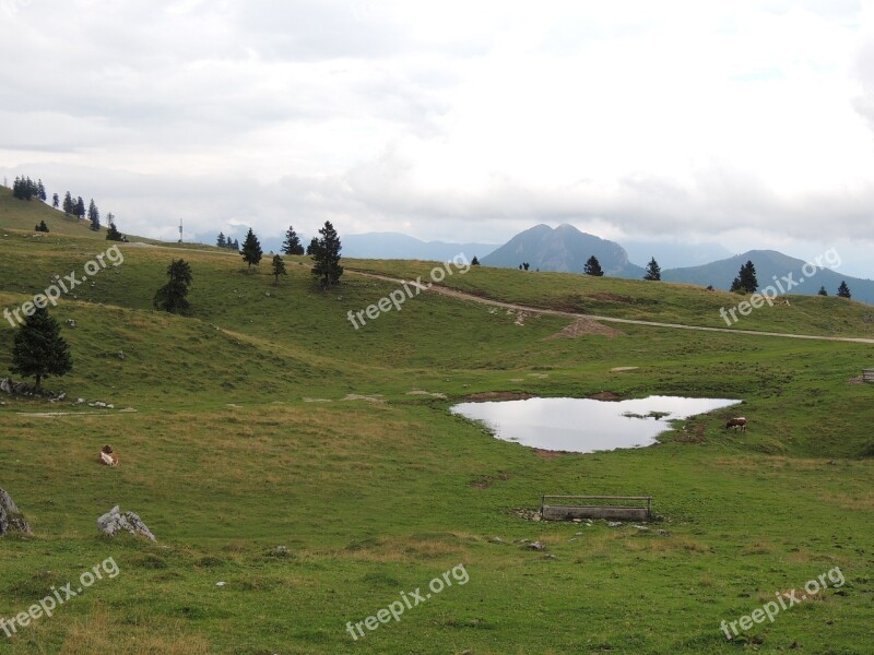 Slovenia Mountains Mala Planina Lake Nature