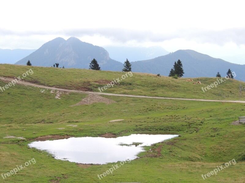 Slovenia Mountains Mala Planina Lake Nature