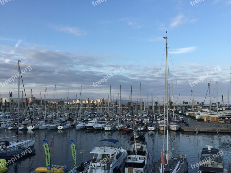 Port Boats Barcelona Free Photos